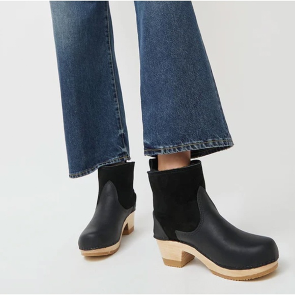 NO.6 5" Shearling Clog Boot in Black Suede size 39 (US 7.5) - Picture 5 of 13